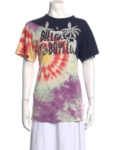 Pre-owned Billionaire Boys Club Tie-dye Print Crew Neck T-shirt In Multicolor