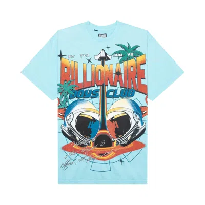 Pre-owned Billionaire Boys Club Tropics Tee 'gulf Stream' | Blue | Men's Size Xxl