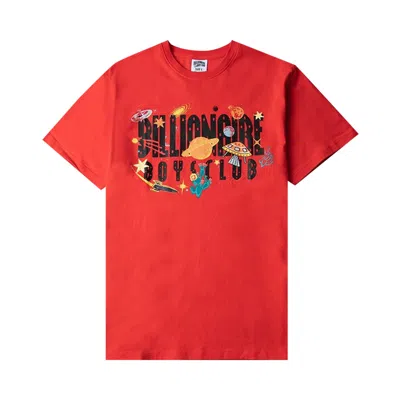Pre-owned Billionaire Boys Club Universe Short-sleeve Tee 'flame Scarlett' | Red | Men's Size Xl