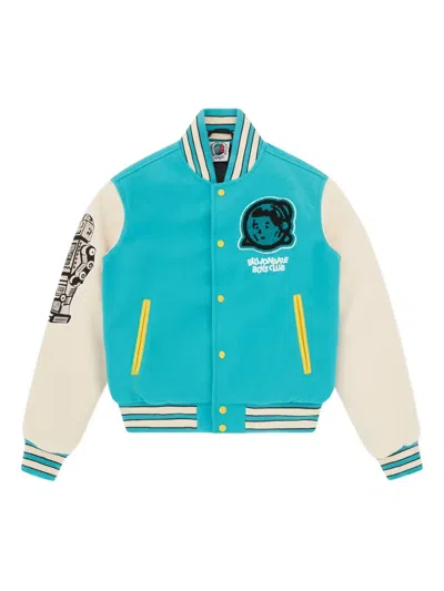 Billionaire Boys Club Kids' Varsity Logo-patch Jacket In Blue