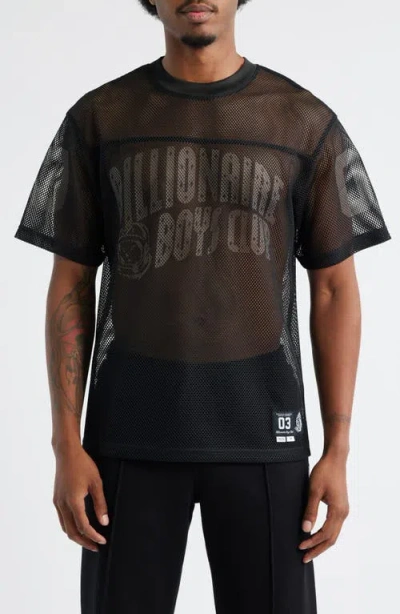 Billionaire Boys Club Varsity Mesh Graphic Jersey In Black