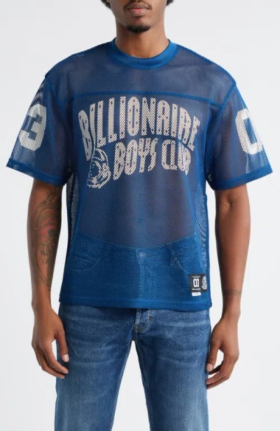 Billionaire Boys Club Varsity Mesh Graphic Jersey In Blue
