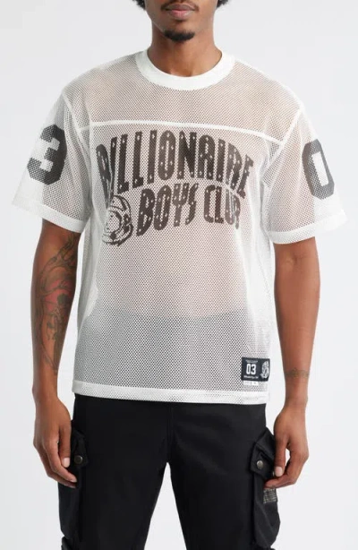 Billionaire Boys Club Varsity Mesh Graphic Jersey In White