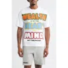 Billionaire Boys Club Wealth, Heart & Mind Crop Graphic T-shirt In Multi
