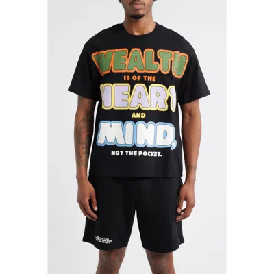Billionaire Boys Club Wealth, Heart & Mind Crop Graphic T-shirt In Multi