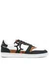 Billionaire Boys Club White Low-top Sneakers With Contrasting Accents In Multi