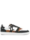 Billionaire Boys Club White Low-top Sneakers With Contrasting Accents In Multi