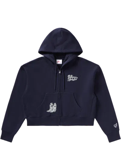Billionaire Boys Club X Dallas Cowboys Kids' Dallas Cowboys Cropped Hoodie In Blue