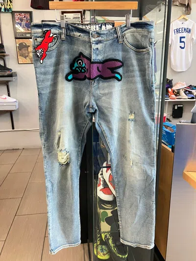 Pre-owned Billionaire Boys Club X Icecream Ice Cream Running Dog Jeans In Blue