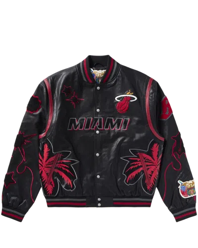 Billionaire Boys Club X Jeff Hamilton Kids' Bbc X Jeff Hamilton Heat Varsity Jacket In Black