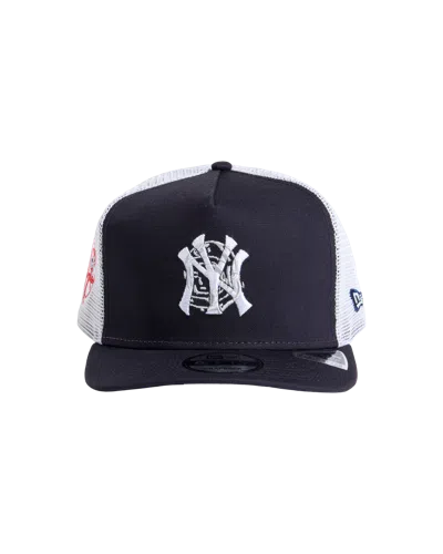 Billionaire Boys Club X New York Yankees Kids' New Era Ny Yankees Trucker Cap In Blue
