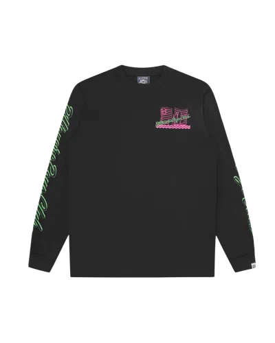 Billionaire Boys Club Kids' Yacht Club Long-sleeve T-shirt In Black