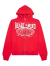Billionaire Boys Club Zip Front Hoodie In Red