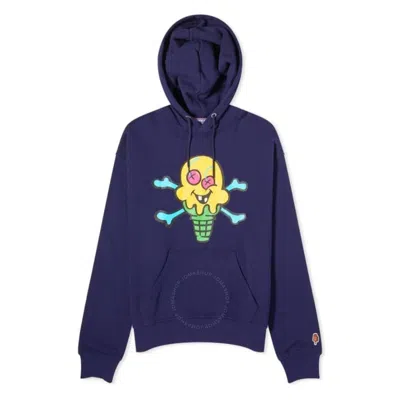 Billionaire Boys Cones And Bones Popover Hoodie In Blue