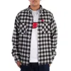 Billionaire Boys Ice-cream Print Check Shirt In Grey
