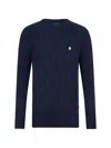 Billionaire Braides Roundneck Pullover In Blue