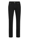 Billionaire Button-closure Jeans In Black