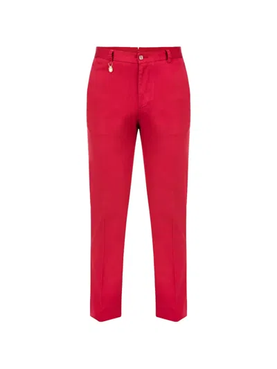 Billionaire 버튼 팬츠 In Red