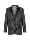Billionaire Camouflage-pattern Blazer In Gray