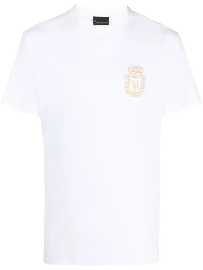 Billionaire T-shirt Mit Logo-stickerei In White