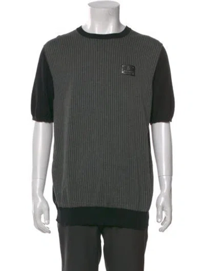 Pre-owned Billionaire Colorblock Pattern Crew Neck T-shirt In Green