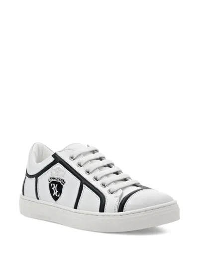 Billionaire Kids' Contrasting-trim Sneakers In White