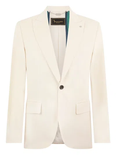 Billionaire Corduroy Single-breasted Blazer In Neutral