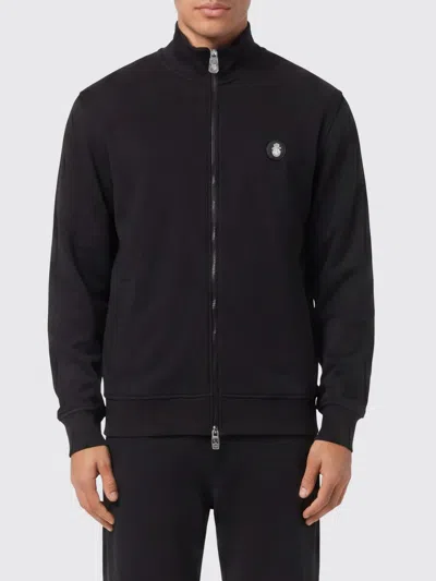 Billionaire Cotton Bomber Jacket With Logo In Black