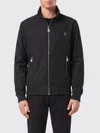 Billionaire Cotton Bomber Jacket With Python Leather Inserts In Black