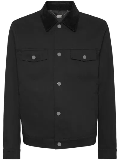 Billionaire Cotton Jacket In Black
