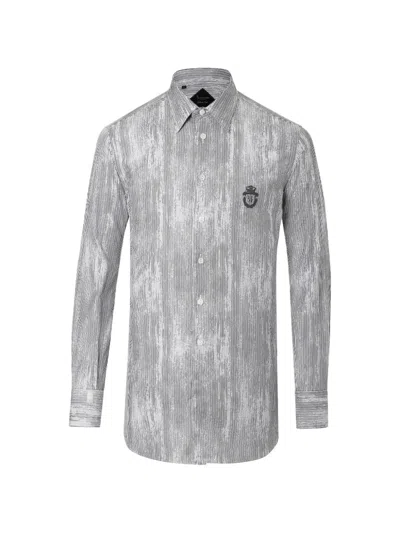 Billionaire Cotton Shirt In Gray