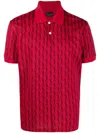 Billionaire Crest Logo-print Polo Shirt In Red