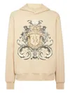 Billionaire Crest-print Hoodie In Brown
