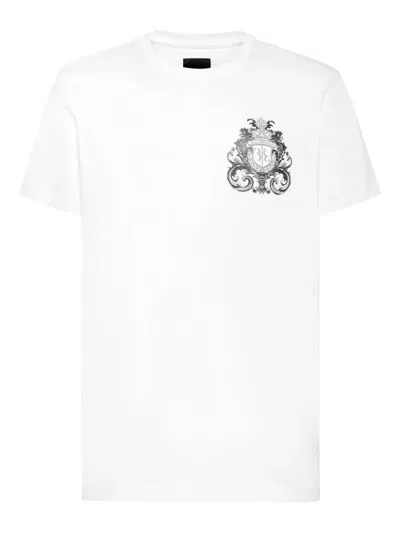 Billionaire Crest-print T-shirt In White