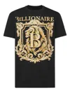Billionaire Crest-print T-shirt In Black