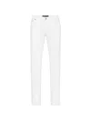 Billionaire 크레스트 스트레이트 컷 진 In White