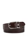 Billionaire Crocodile-embossed Leather Belt In Animal Print