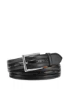 Billionaire Crocodile-embossed Leather Belt In Black
