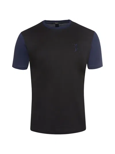 Billionaire Double B Embroidered T-shirt In Black
