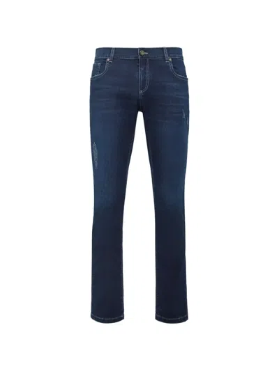 Billionaire Double B Straight-cut Jeans In Blue