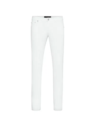 Billionaire 더블 B 스트레이트 진 In White