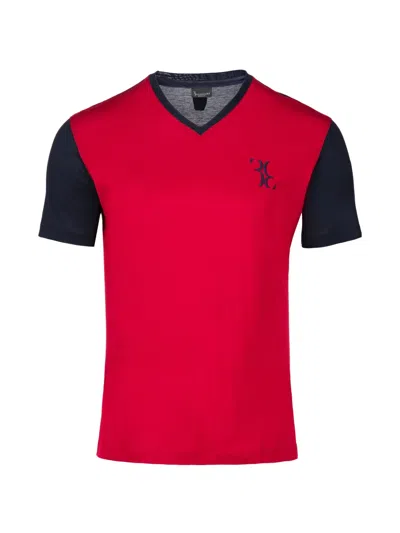 Billionaire Double B V-neck T-shirt In Multi