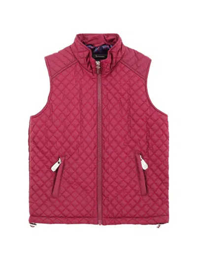 Billionaire Kids' Elton Quilted Zip Vest In Red