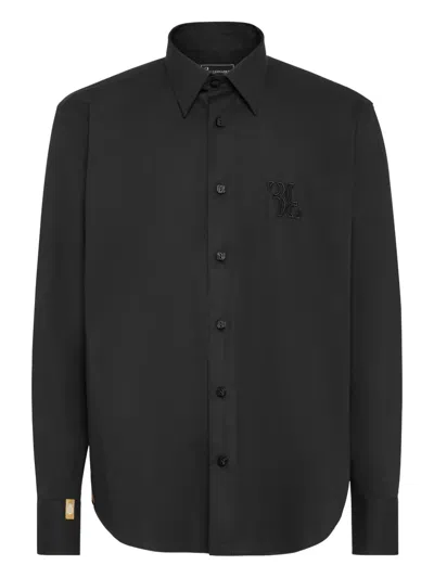 Billionaire Embroidered Cotton Shirt In Multi