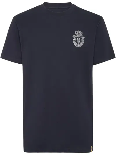 BILLIONAIRE EMBROIDERED CREST T-SHIRT