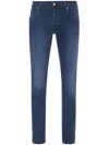 Billionaire Embroidered-logo Straight-cut Jeans In Blue
