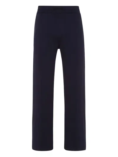 Billionaire Embroidered-logo Track Pants In Blue