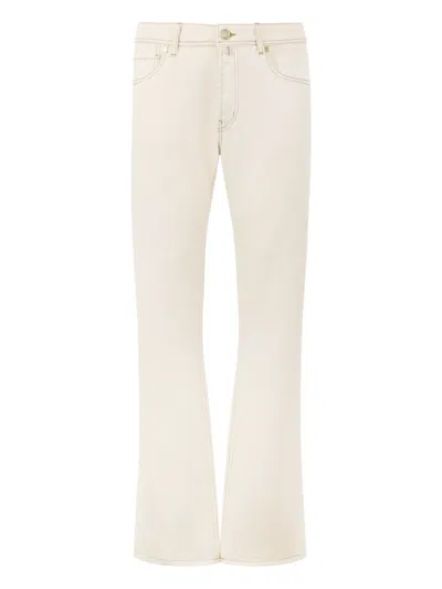 Billionaire Embroidered Pocket Jeans In Neutral