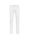 Billionaire 자수 디테일 스트레이트 진 In White