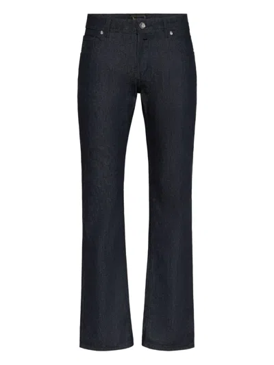 Billionaire Five-pocket Logo Jeans In Blue